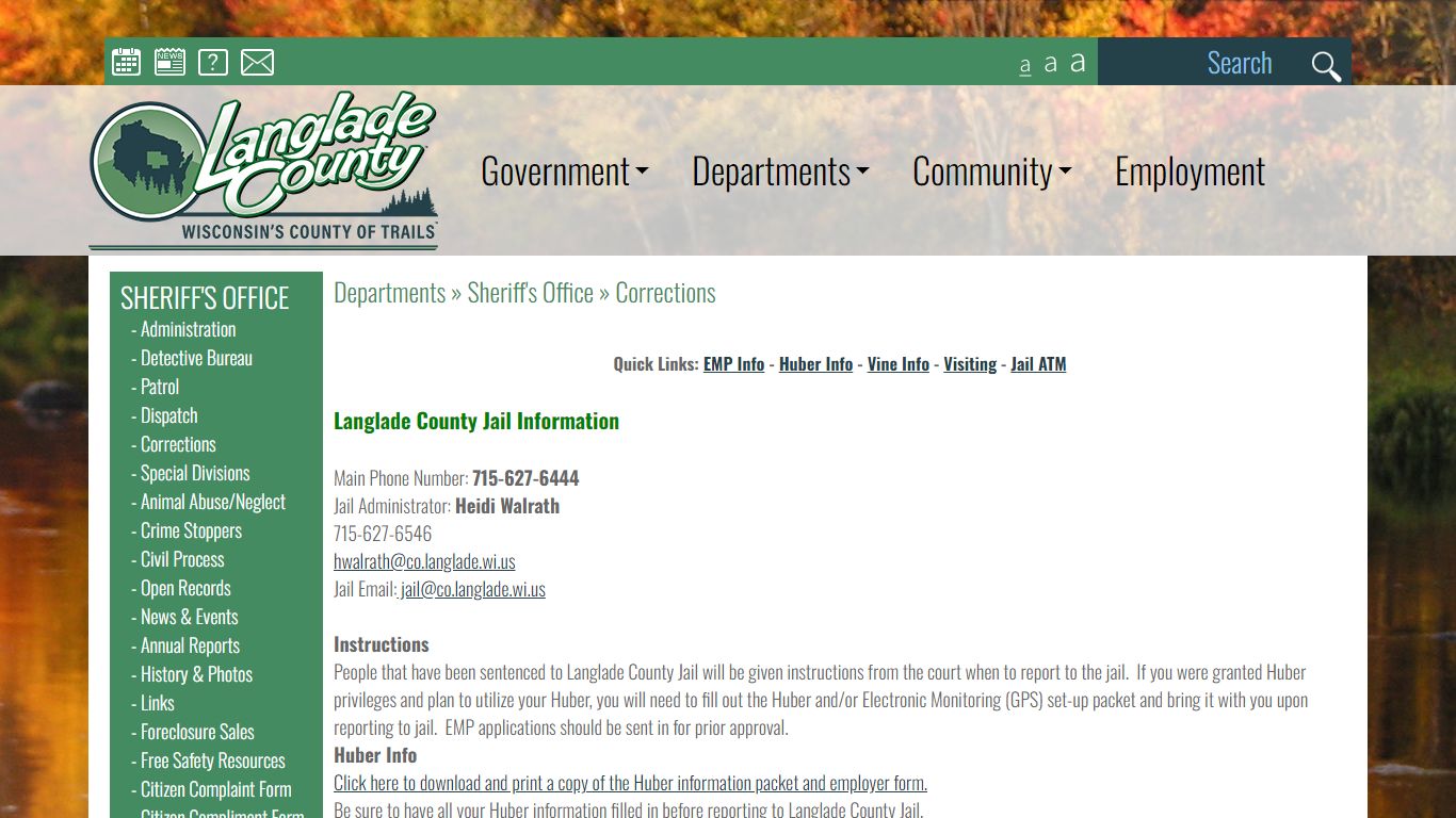 The Official Langlade County Government Web Site » Departments ...