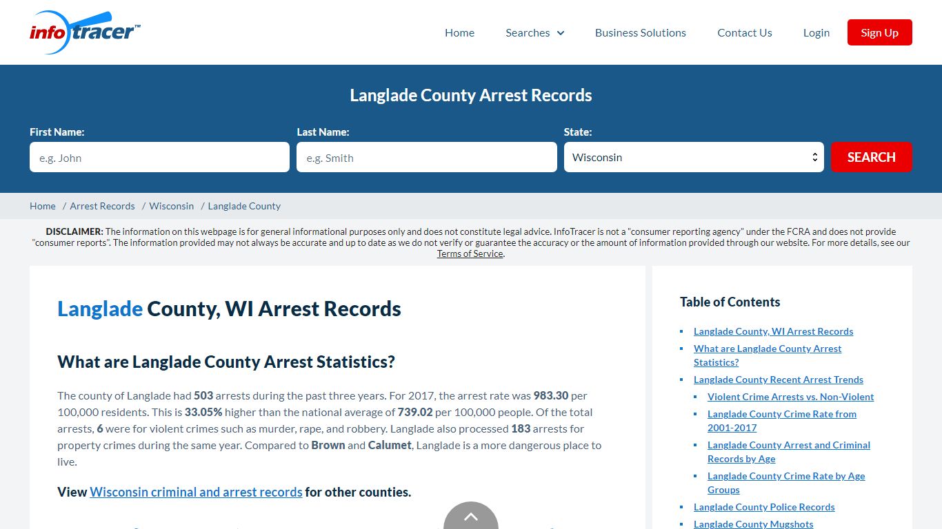 Langlade County, WI Arrests, Mugshots & Jail Records - InfoTracer