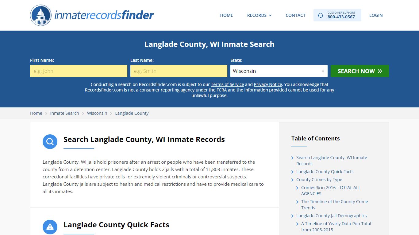 Langlade County, WI Inmate Lookup & Jail Records Online
